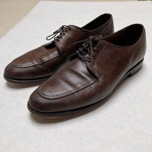 Allen Edmonds Oxfords Shoes Mens 9 D Brown Leather Split Toe Made in USA Lace up
